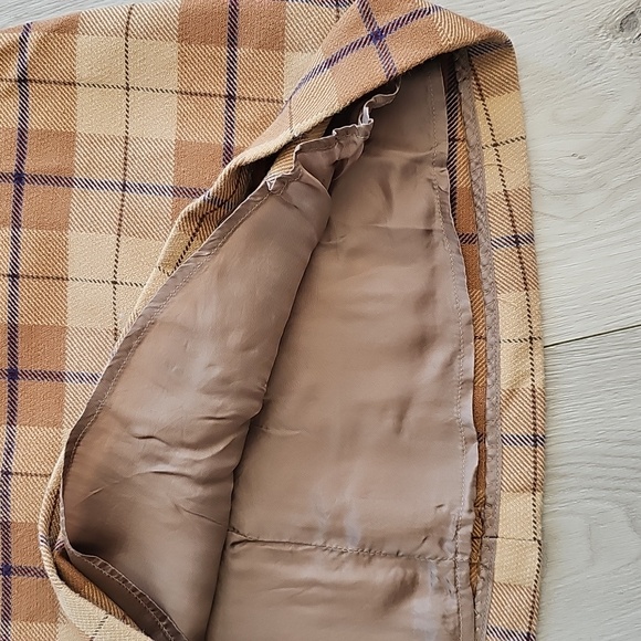 Wilfred Classic A-Line Lenzing Wool Blend Plaid Check Academia Mini Skirt, 0 - Picture 4 of 12